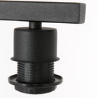Vloerlamp Stang 8218ZW Zwart + Kap Wit Linnen