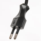 Vloerlamp Stang 8218ZW Zwart + Kap Wit Linnen