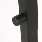Vloerlamp Stang 8220ZW Zwart + Kap Velours Zilver