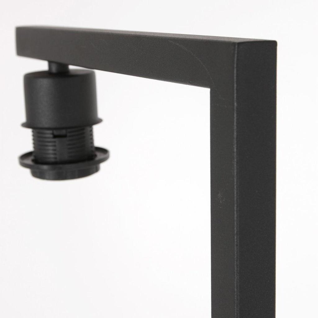 Vloerlamp Stang 8222ZW Zwart + Kap Velours Blauw