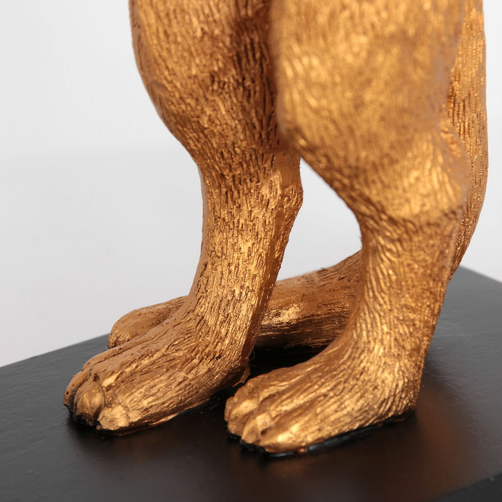 Tafellamp Animaux 3126ZW+K7396RS Zwart-Grijs Linnen