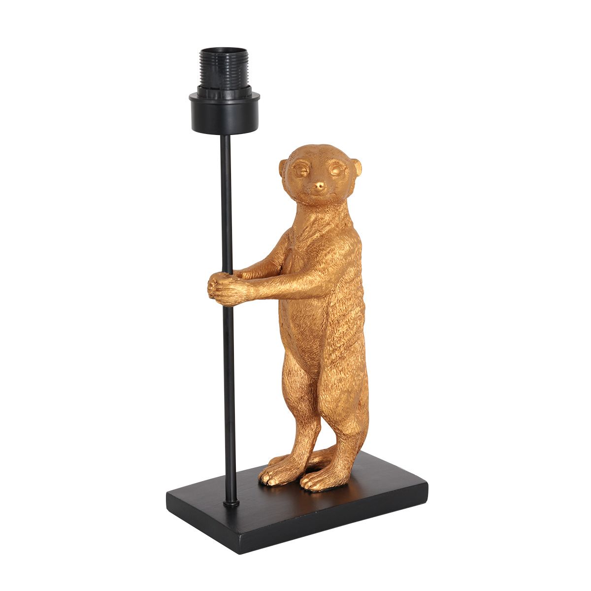 Tafellamp Animaux 3126ZW+K7396QS Zwart-Wit Linnen