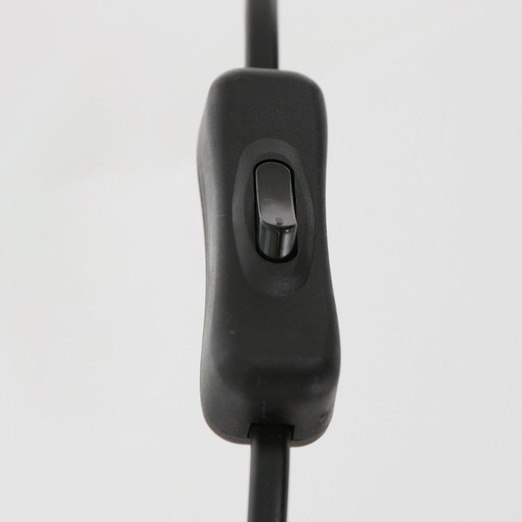 Tafellamp Animaux 3127ZW+K3084QS Zwart-Wit Linnen