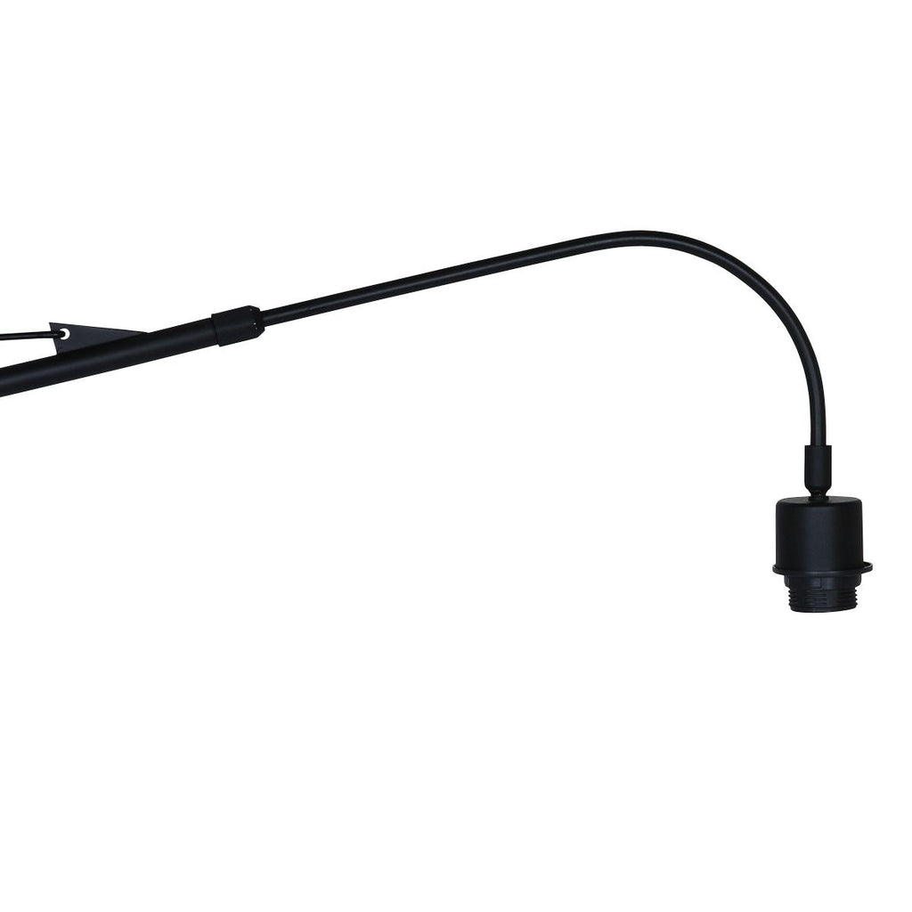 Wandlamp Elegant Classy 2574ZW+K1066ZS Zwart-Fluweel Blauw