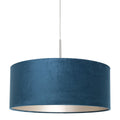 Hanglamp Sparkled Light 3602ST+K1066ZS Staal-Fluweel Blauw