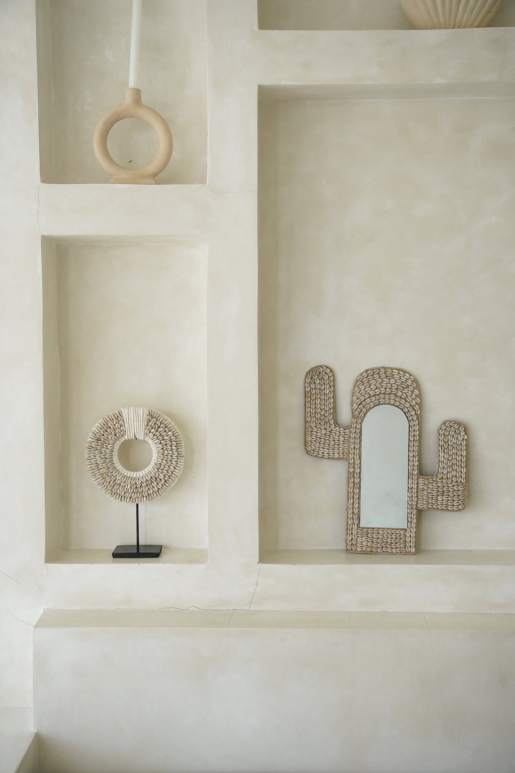 Cactus Spiegel met schelpen - The Sea Shell Cactus Mirror