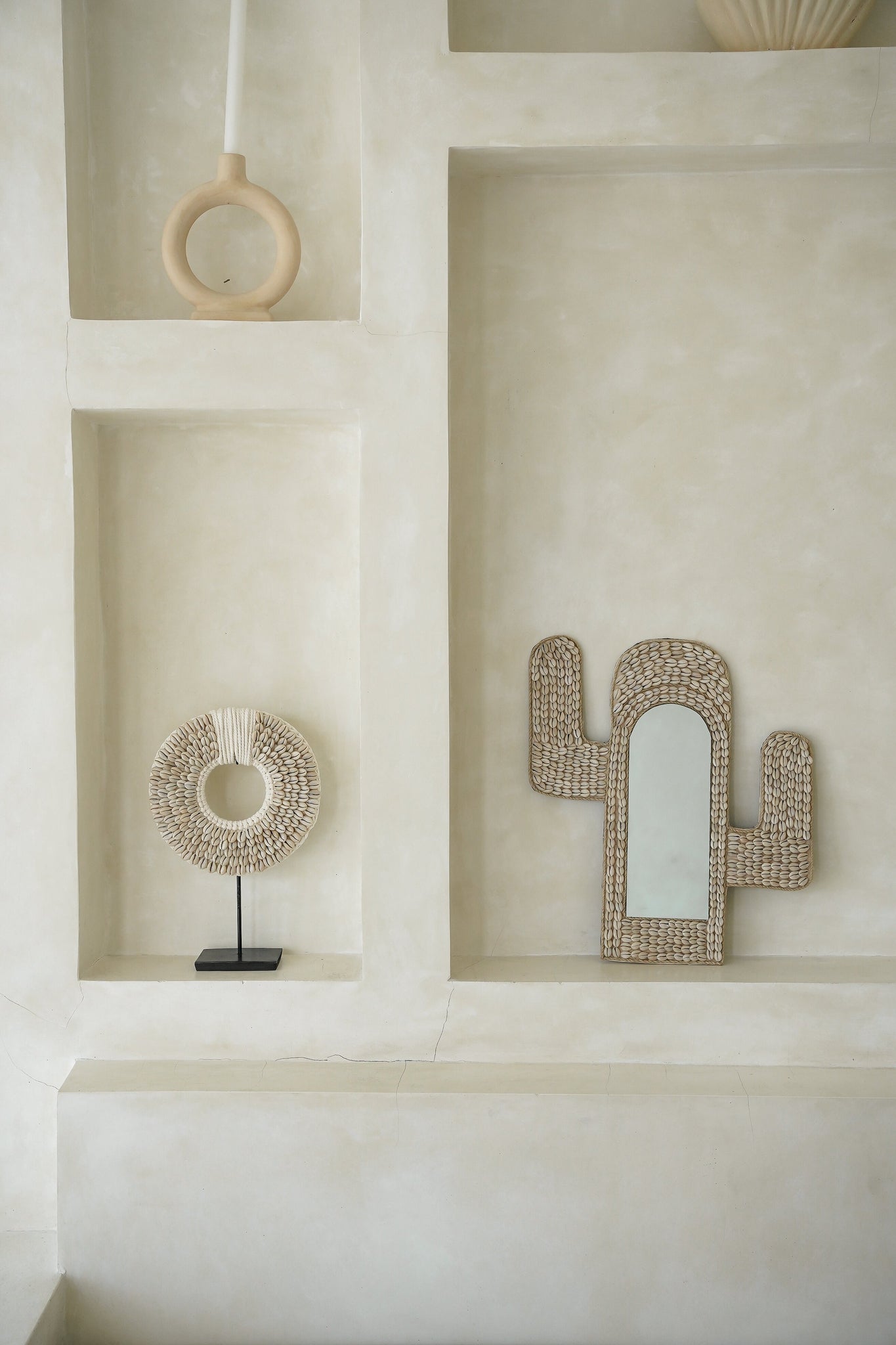 Cactus Spiegel met schelpen - The Sea Shell Cactus Mirror