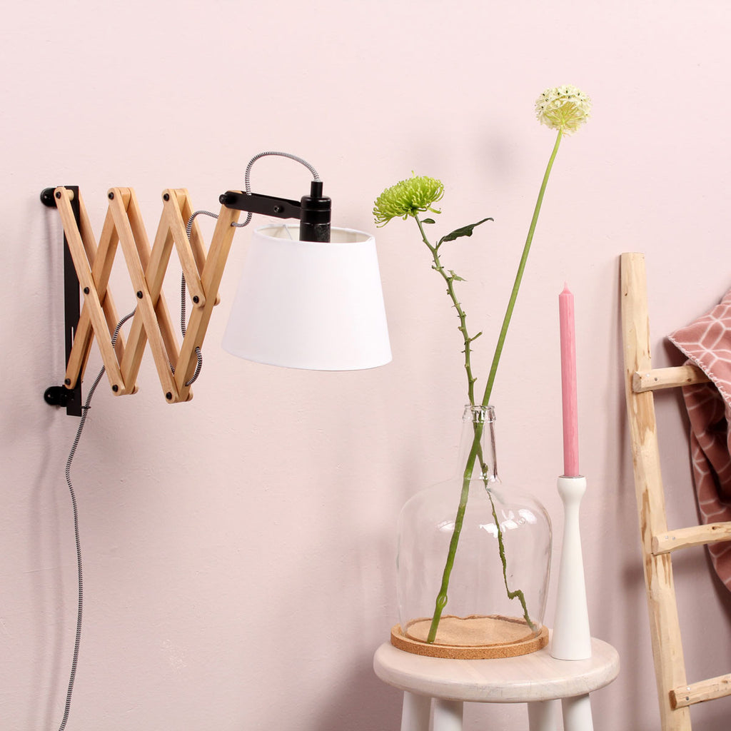 Wandlamp Dion 8852BE met uittrekbare arm E14 fitting