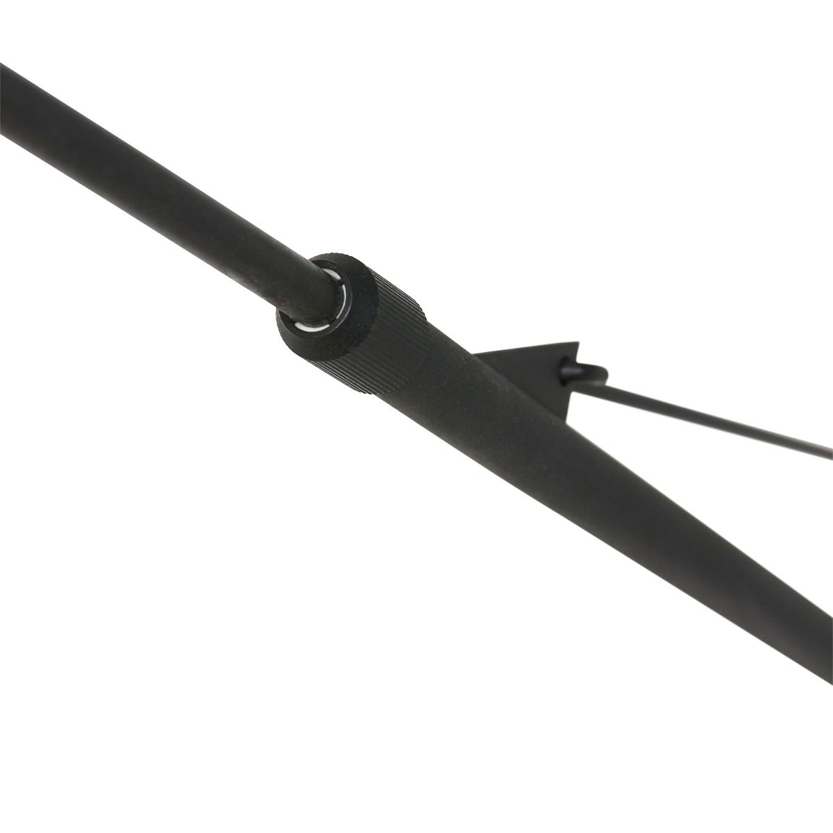 Wandlamp Elegant Classy 2574ZW+K1066RS Zwart-Grijs Linnen
