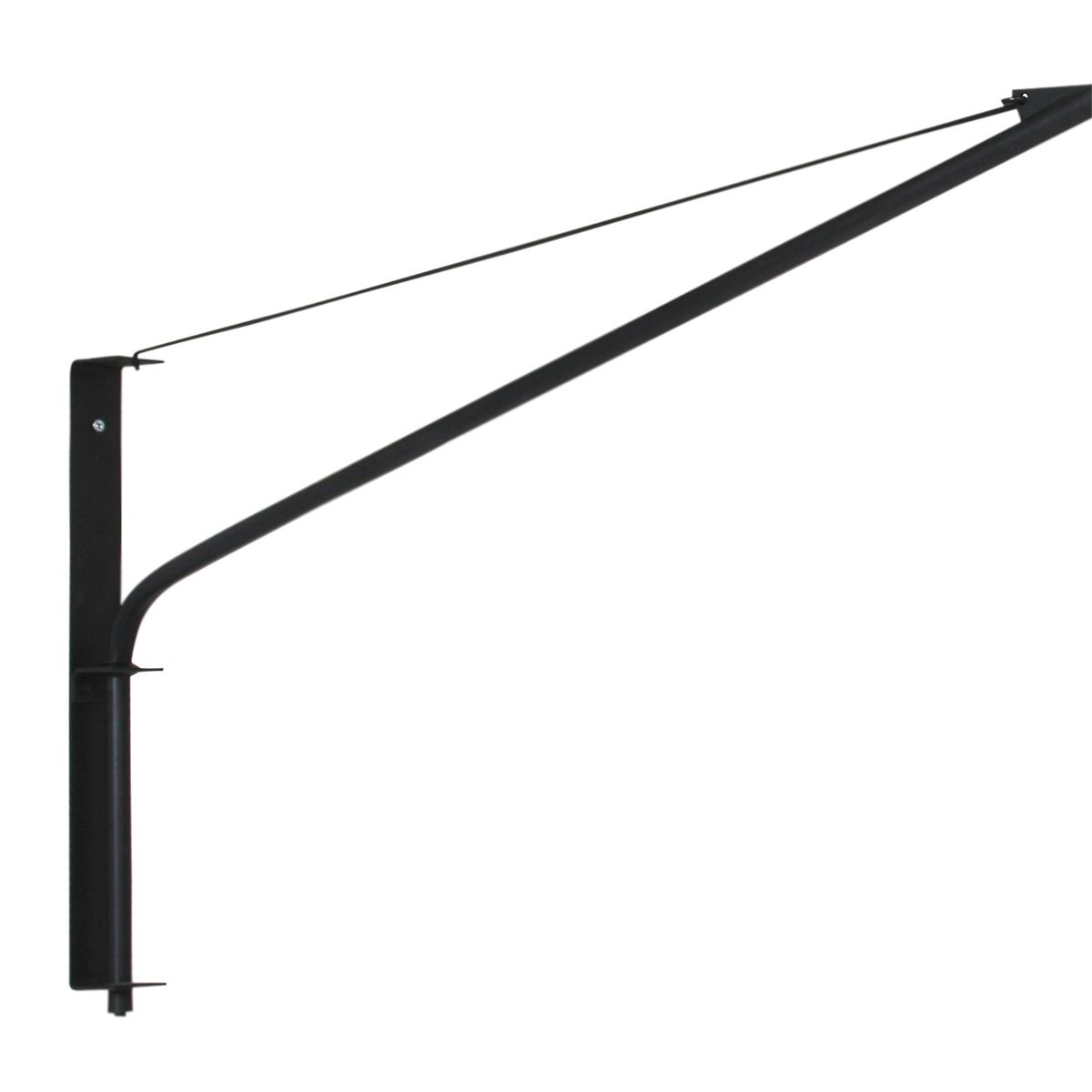 Wandlamp Elegant Classy 2574ZW+K1066RS Zwart-Grijs Linnen