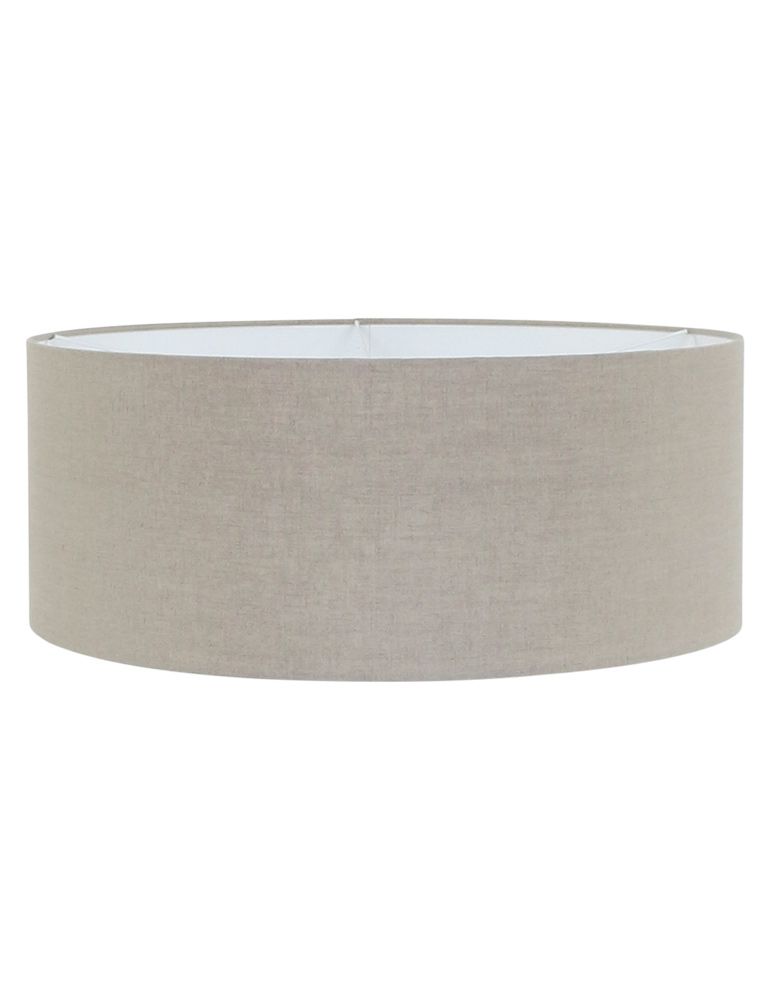 Wandlamp Elegant Classy 2574ZW+K1066RS Zwart-Grijs Linnen