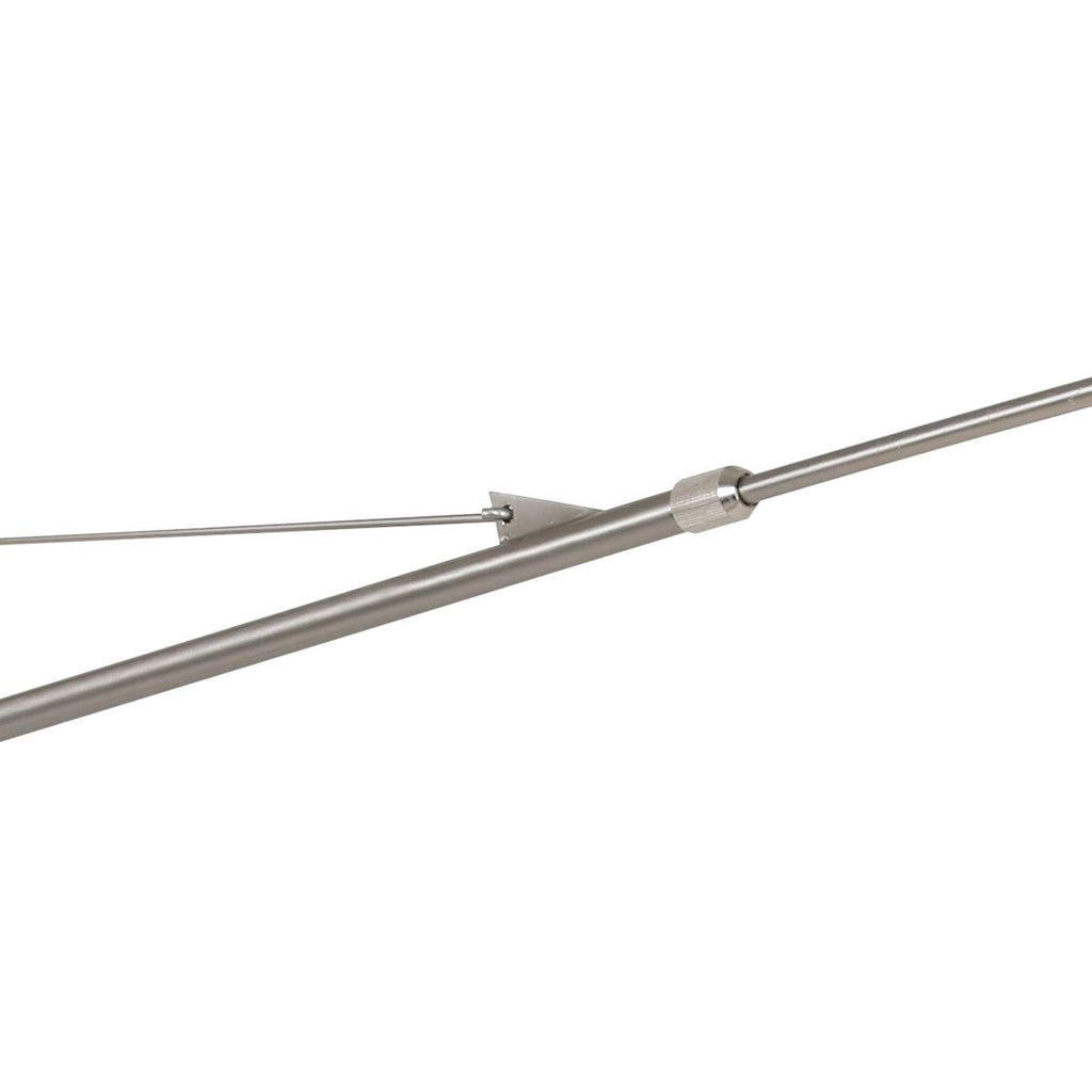 Wandlamp Elegant Classy 2574ST+K1066QS Staal-Wit Linnen