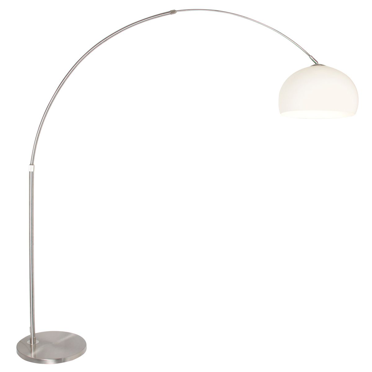 Vloerlamp Sparkled Light 7268ST+K10610S Staal-Wit Kunststof