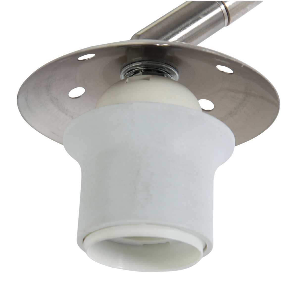 Vloerlamp Sparkled Light 7268ST+K10610S Staal-Wit Kunststof
