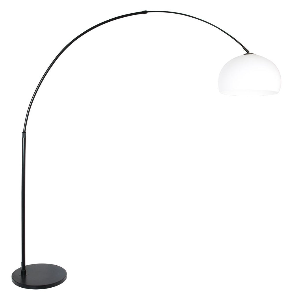 Vloerlamp Sparkled Light 7268ZW+K10610S Zwart-Wit Kunststof