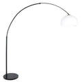 Vloerlamp Sparkled Light 7268ZW+K10610S Zwart-Wit Kunststof