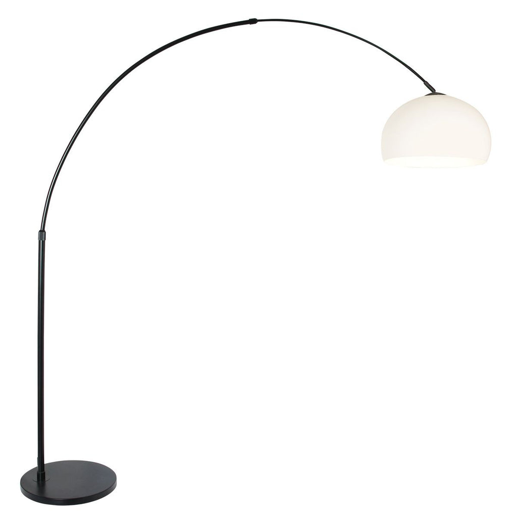 Vloerlamp Sparkled Light 7268ZW+K10610S Zwart-Wit Kunststof