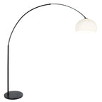 Vloerlamp Sparkled Light 7268ZW+K10610S Zwart-Wit Kunststof