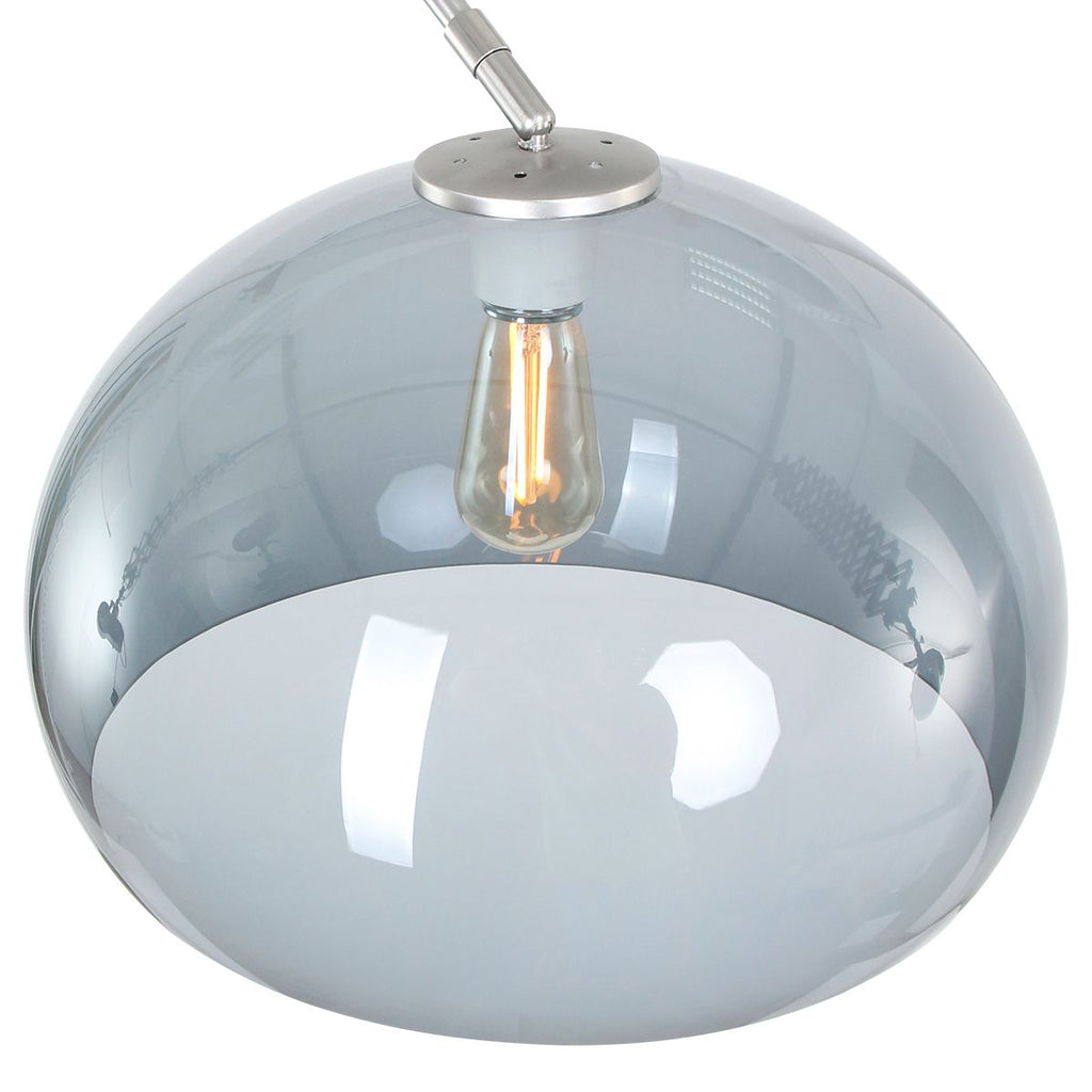 Vloerlamp Sparkled Light 7268ST+K11130S Staal-Grijs Kunststof