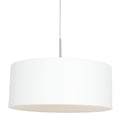 Hanglamp Sparkled Light 3602ST+K1066QS Staal-Wit Linnen