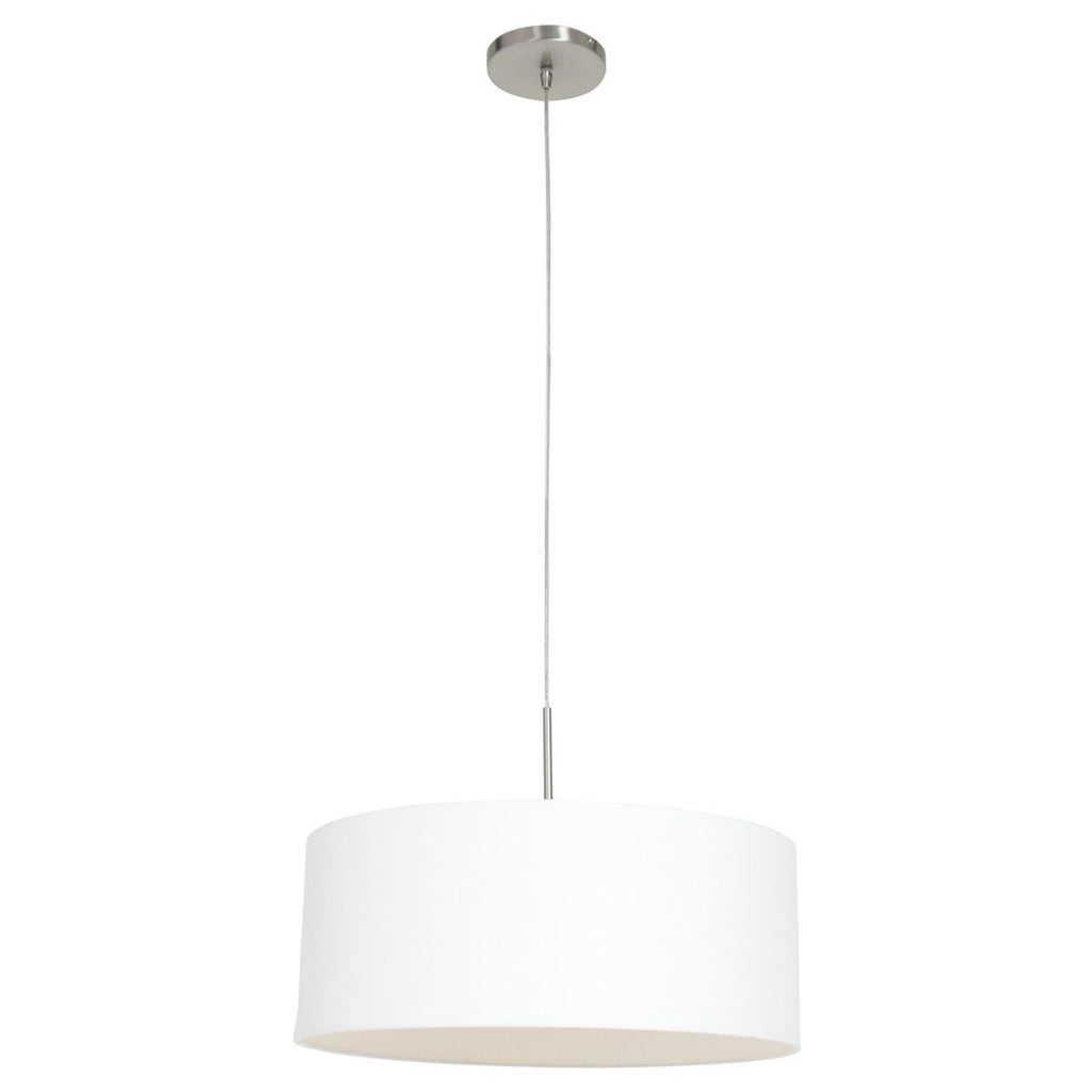 Hanglamp Sparkled Light 3602ST+K1066QS Staal-Wit Linnen