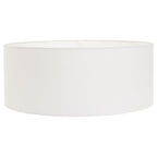 Vloerlamp Sparkled Light 7268ZW+K1066QS Zwart-Wit Linnen