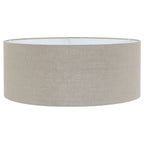Vloerlamp Sparkled Light 7268ZW+K1066RS Zwart-Grijs Linnen