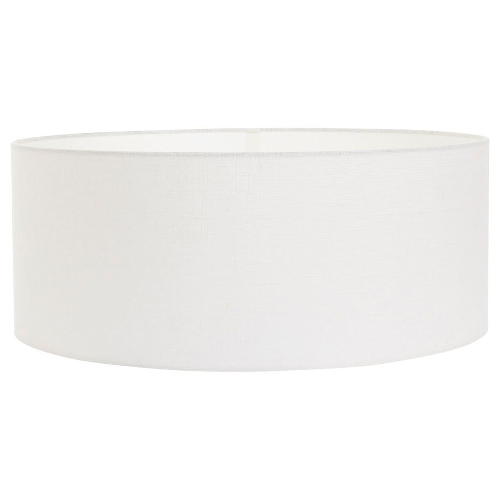 Vloerlamp Sparkled Light 7268ST+K1066QS Staal-Wit Linnen