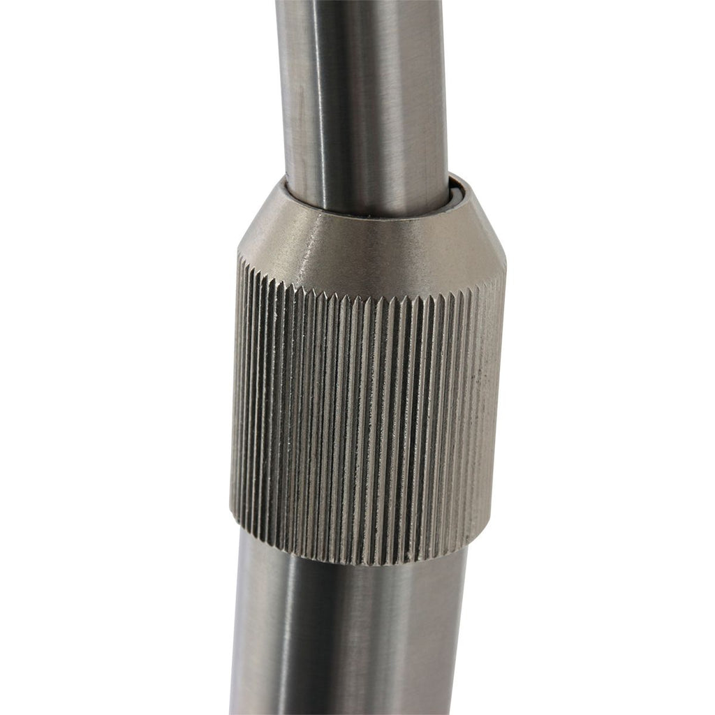 Vloerlamp Sparkled Light 7268ST+K1066QS Staal-Wit Linnen