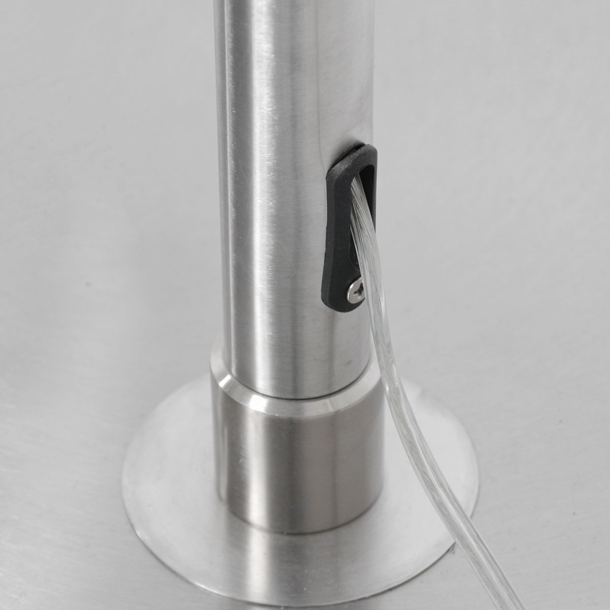 Vloerlamp Sparkled Light 7268ST+K1066RS Staal+Grijs Linnen