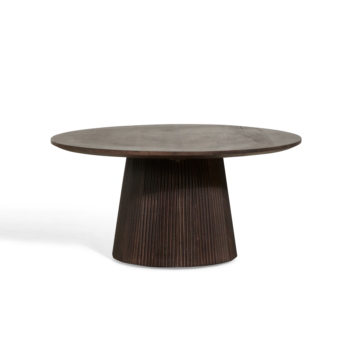 Bijzettafel Mokka - Donkerbruin Ø80cm