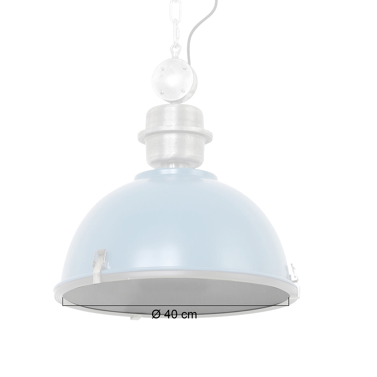 7586 Glass round 420mm matt includi