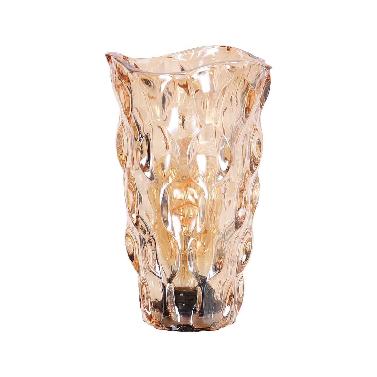 3831 glas 22*13*8cm bubbles