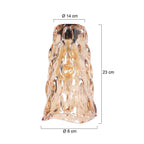 3831 glas 22*13*8cm bubbles