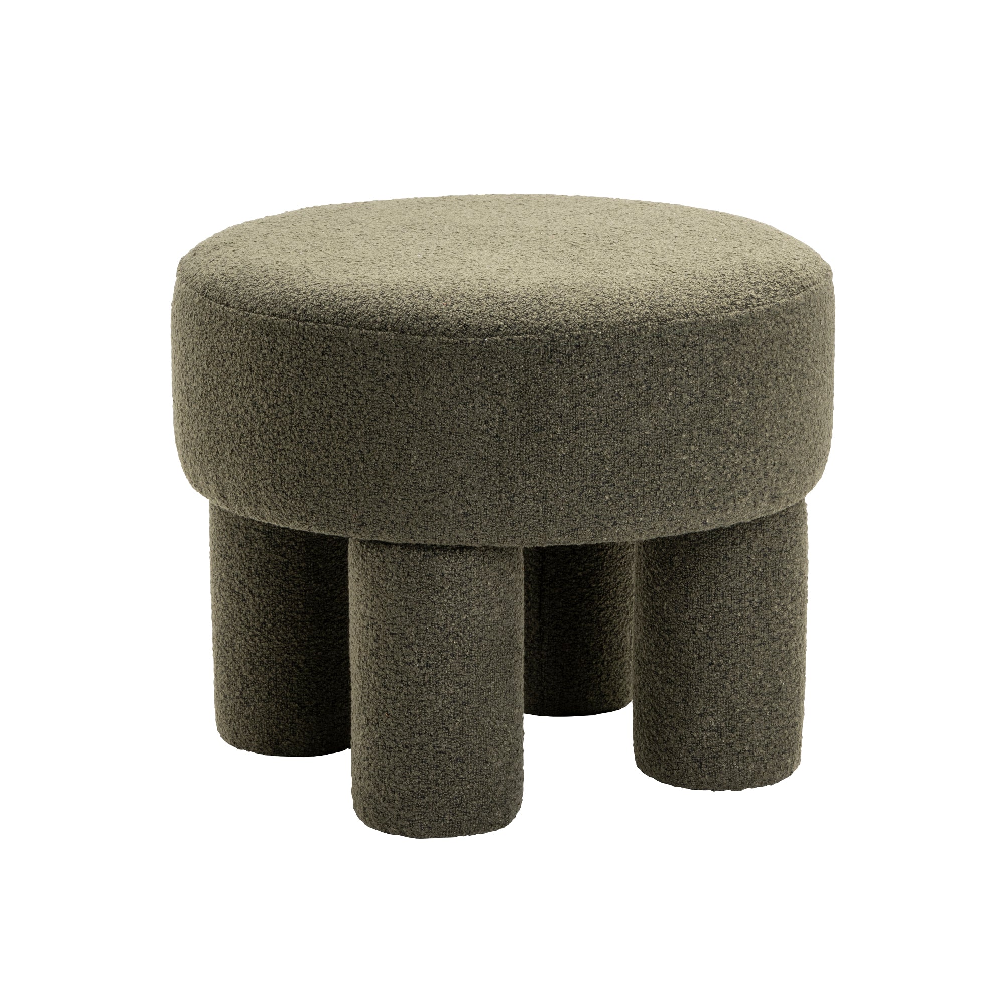 Poef Demi - Bouclé Groen