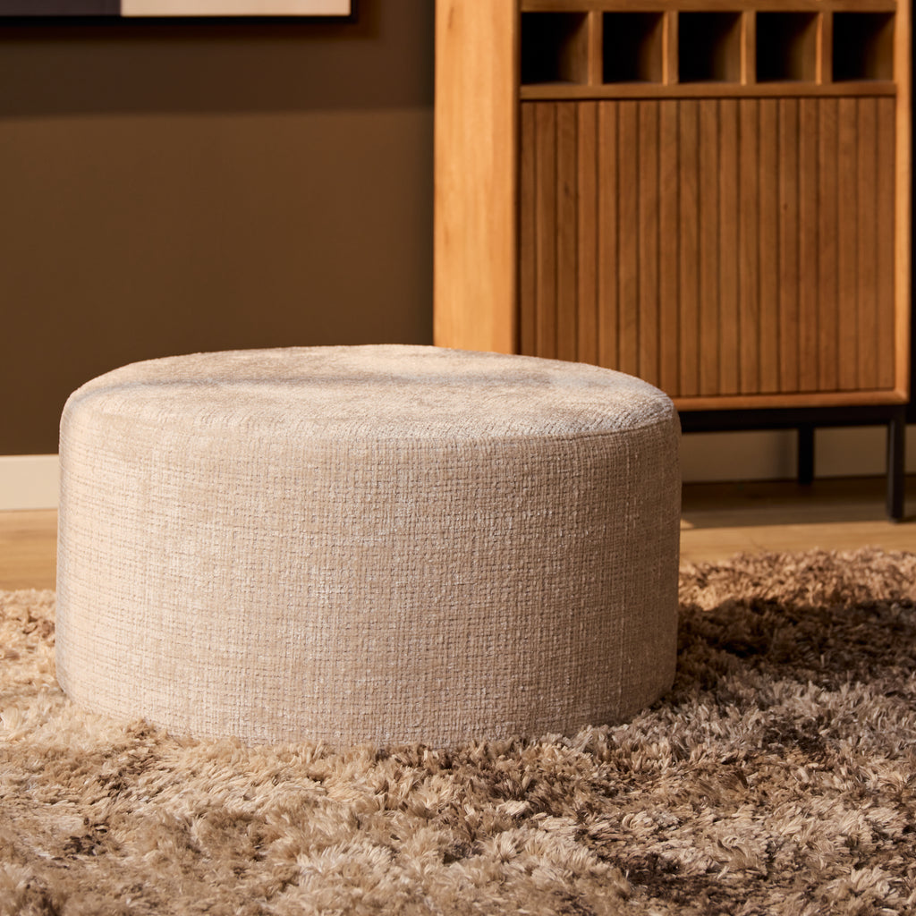 My Sofa Hocker | Rond | 60 cm | Cremona 02 | Beige