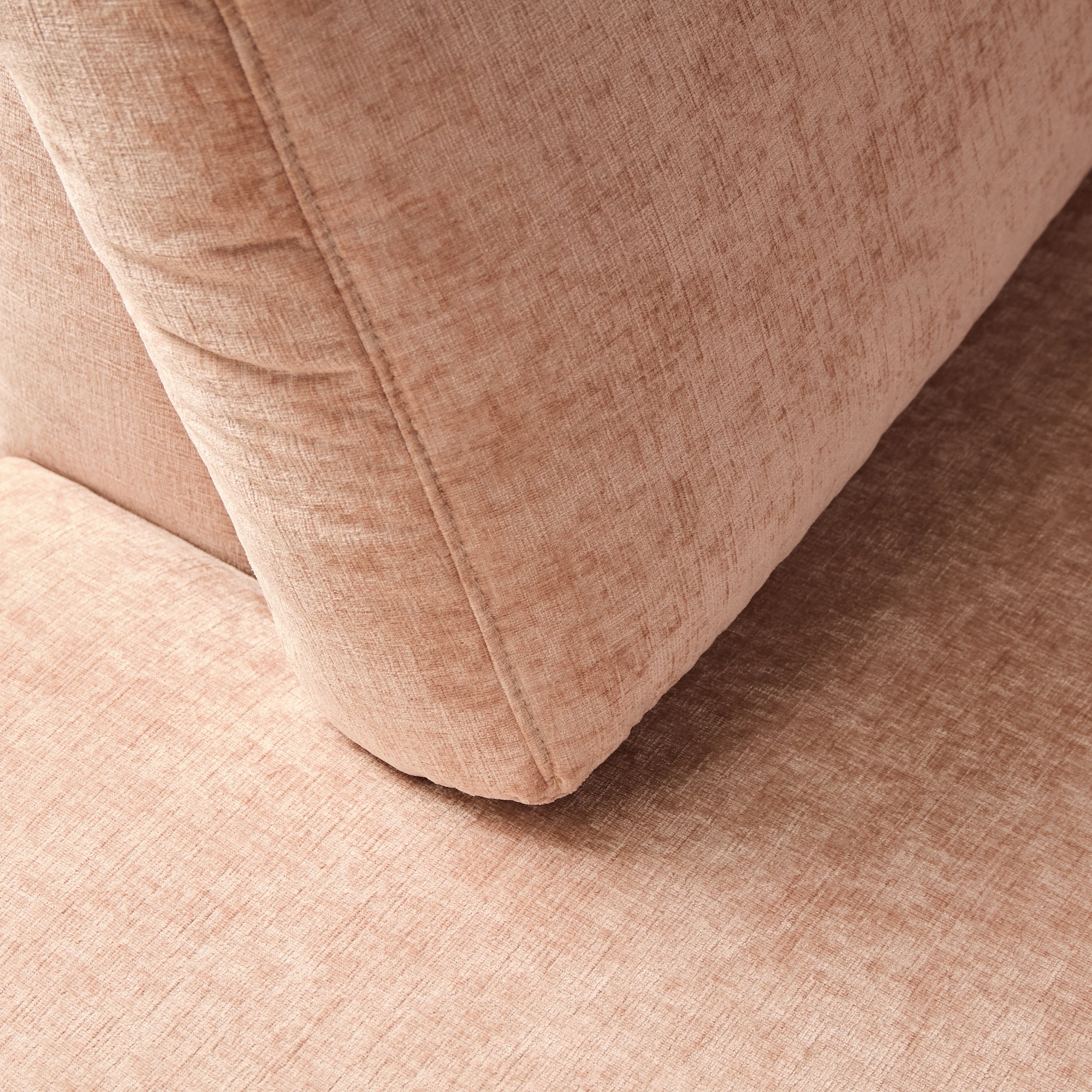 MySofa Alma Hoekbank Roze 2,5 zits+Divan Rechts