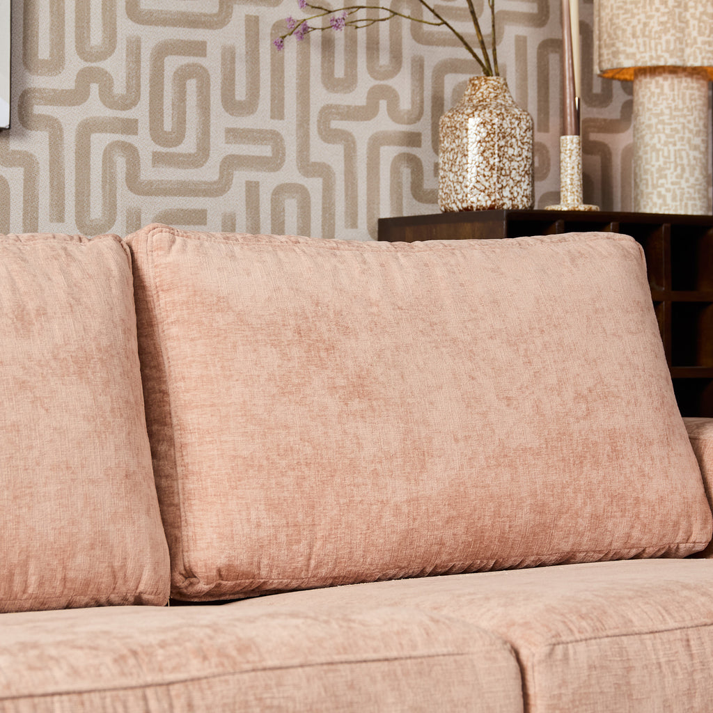 MySofa Alma Hoekbank Roze 2,5 zits+Divan Rechts