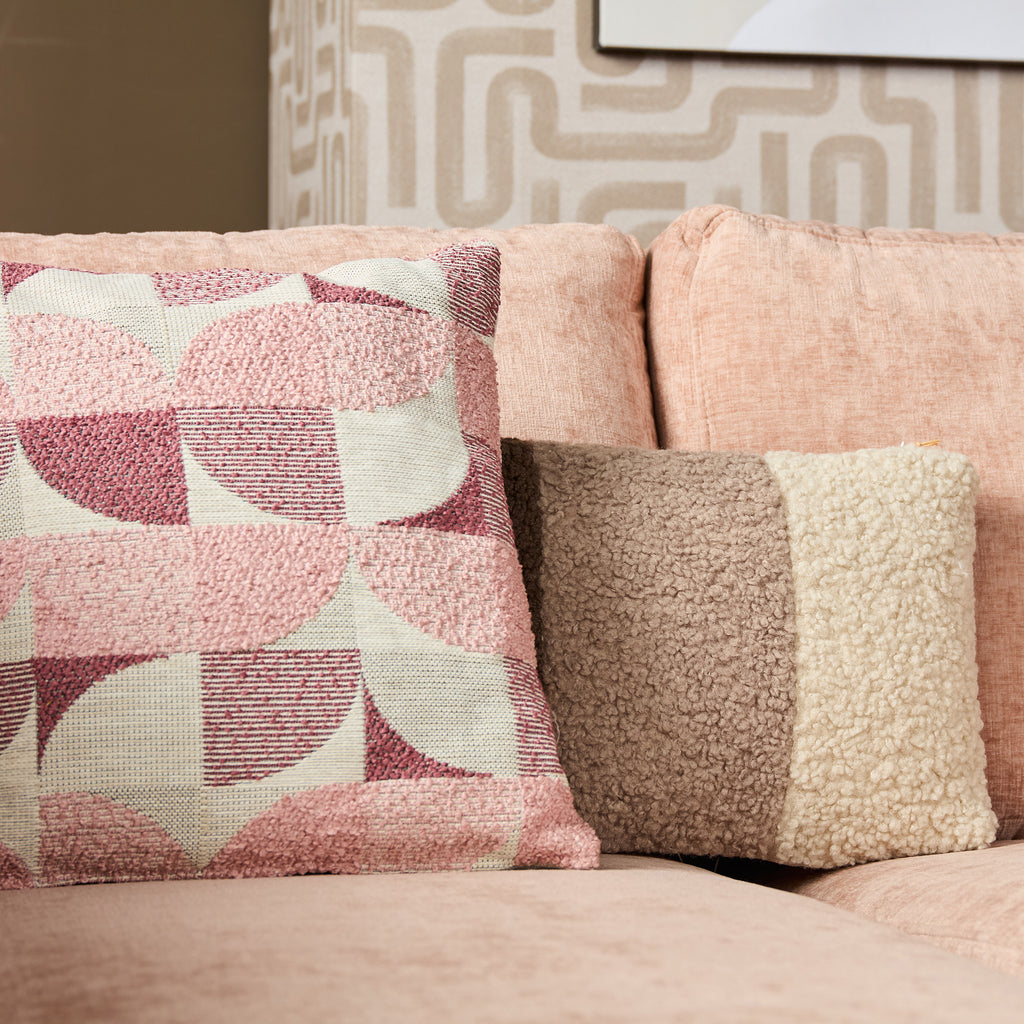 MySofa Alma Hoekbank Roze 2,5 zits+Divan Rechts