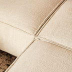 Hoekbank Floris, divan links + 2,5-zits, beige