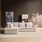 MySofa Jesse | Ottomane Links + 2,5 zits | Beige
