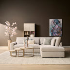 MySofa Jesse | 2,5 zits + Ottomane Rechts | Beige