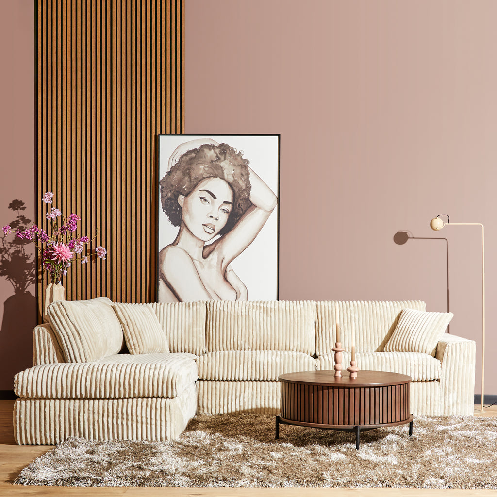 MySofa Teddy | Divan Links + 2,5 zits | Beige
