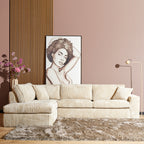 MySofa Teddy | Divan Links + 2,5 zits | Beige