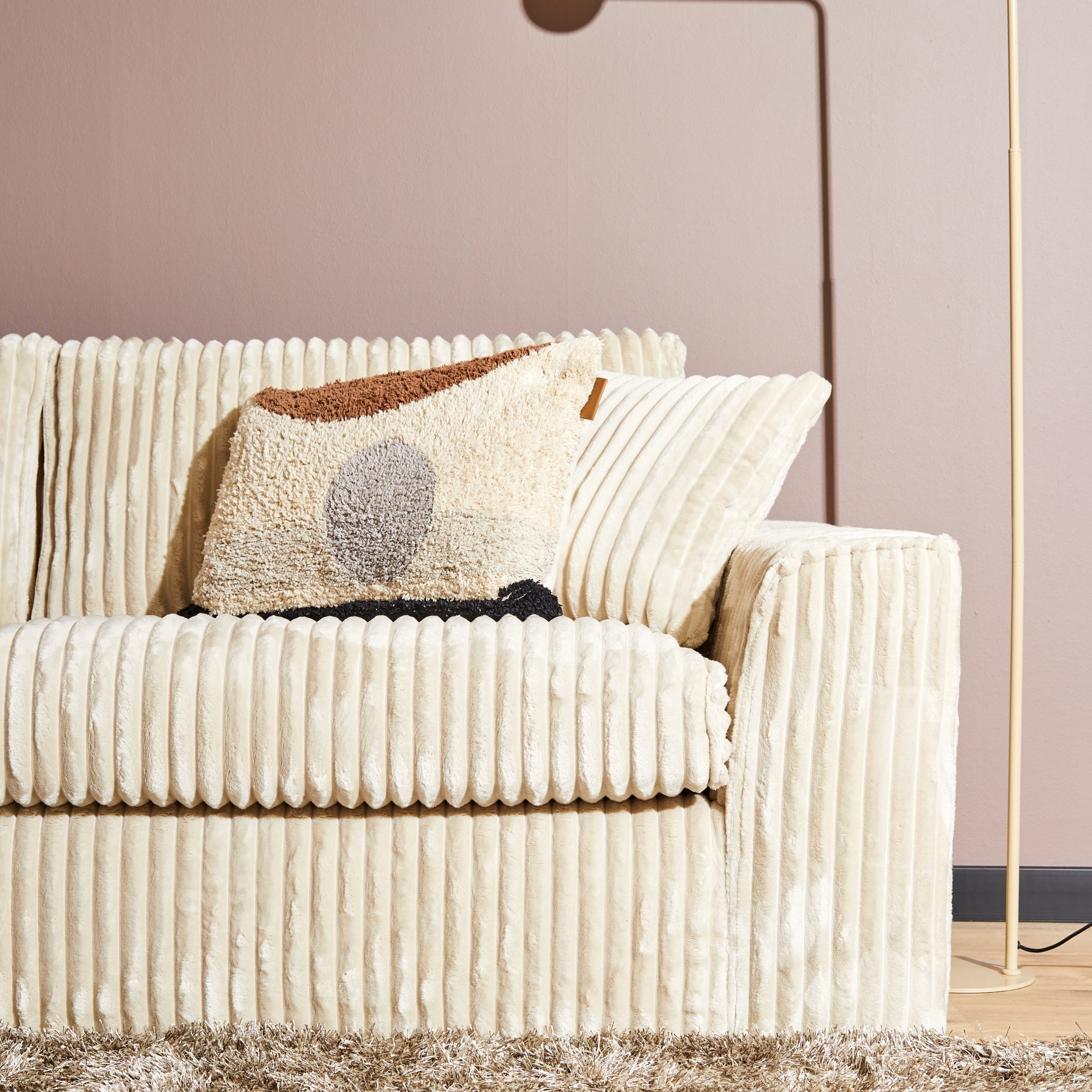 MySofa Teddy | Divan Links + 2,5 zits | Beige