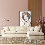 MySofa Teddy | 2,5 zits + Divan Rechts | Beige