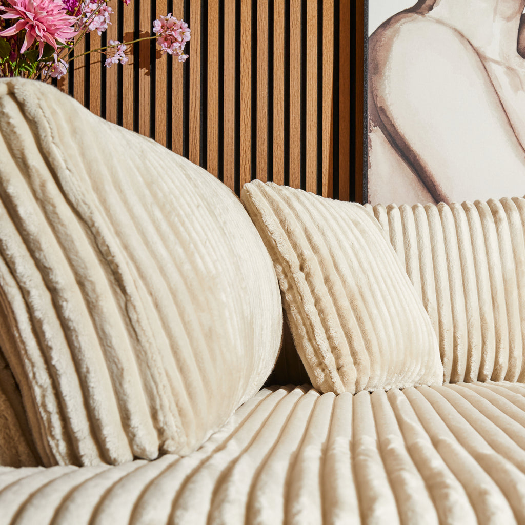 MySofa Teddy | 2,5 zits + Divan Rechts | Beige
