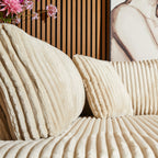 MySofa Teddy | 2,5 zits + Divan Rechts | Beige