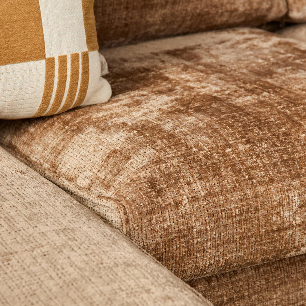 MySofa Teddy Hoekbank Cinnamon Divan Links+2,5 zits