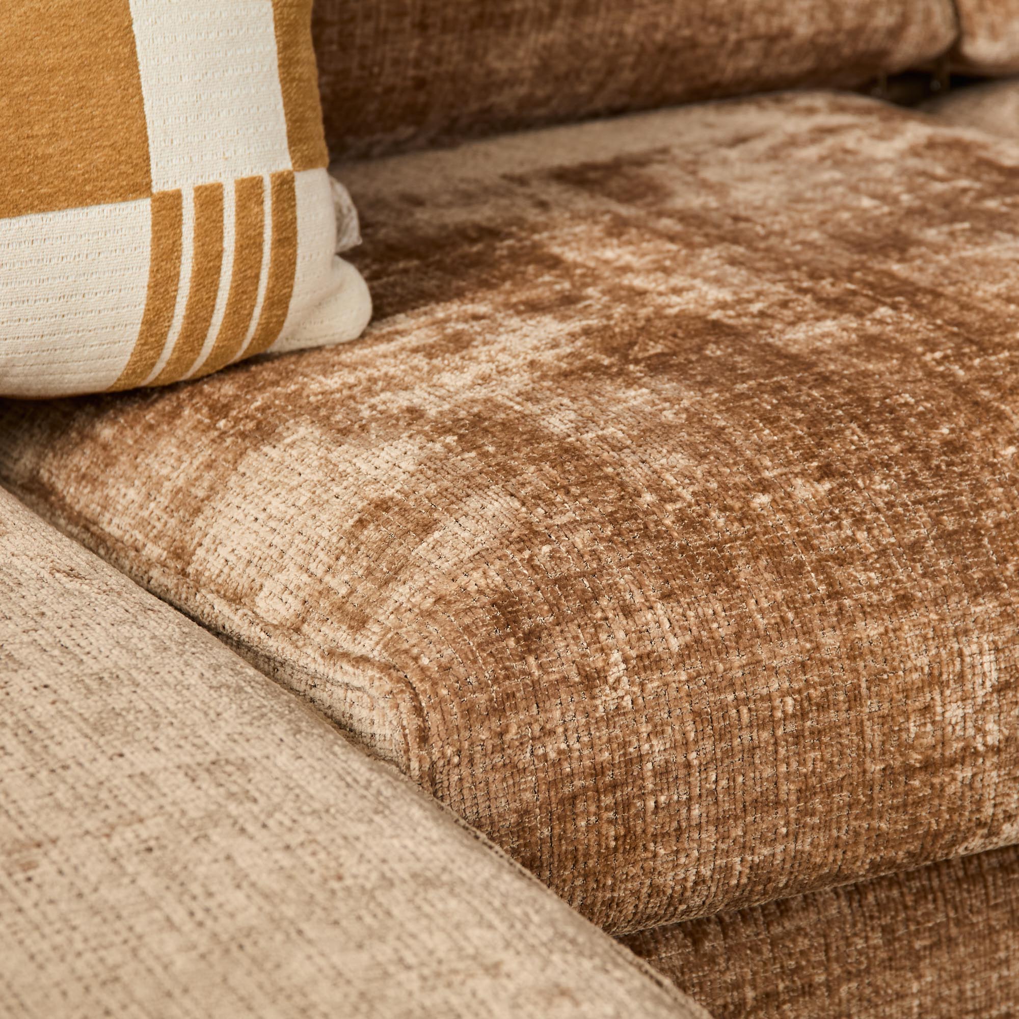 MySofa Teddy Hoekbank Cinnamon Divan Links+2,5 zits